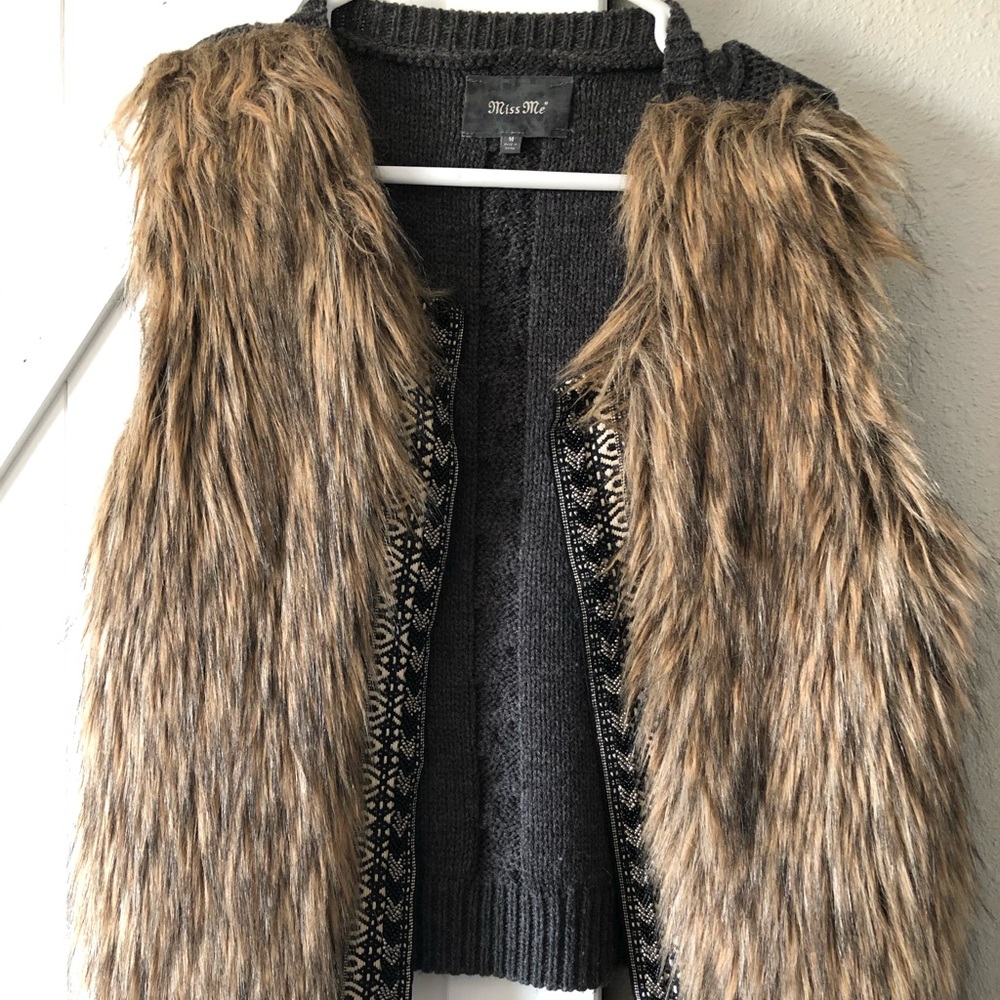 Miss Me fur vest